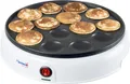 Bestron Poffertjes Maker im Retro Design, Mini Pfannkuchen Automat, mit