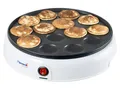 BESTRON Poffertjes Maker Retro Design, Mini Pfannkuchen Automat, 800W, weiß
