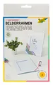 folia 2333/2 - Blanko Bilderrahmen Set zum Selbstgestalten - ideal zum Bekleben mit Mosaiksteinchen, White