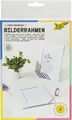 2 folia Bilderrahmen-Set, aus Pappe, 10 x 15 cm, weiß