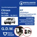 Für CITROEN Berlingo Typ B9 04.2008-10.2011 AHK abn. +7pol spez. E-Satz TOP