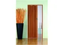 Falttür Monica Teak/buche pastell ohne Fenster 83x202 cm doppelwandig