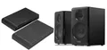 Kompakter Stereo-Regal-Bluetooth-Lautsprecher R33BT v Edifier Stativ Set Schwarz