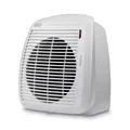 DeLonghi HVY1020 WH Heizlüfter 2000W Thermostat Tropfwasserschutz Weiß