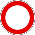 Verkehrszeichen - StVO Verbot für Fahrzeuge aller Art Größe (Durchm.): 60,0 cm Aluminium, Typ1, retroreflektierend ausgerüstet