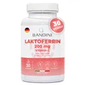 Bandini® Lactoferrin 30 Kapseln | 200mg Laktoferrin + 60mg Vitamin C (1 Kapsel)
