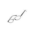 Fossil Brille Korrektionsfassung Hammond Black Metall OF1161001