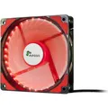 Intertech L12025 - 120mm Luefter - rot 1200U/min 33 LED Spiraleffekt gummierte Auflagen fluid Gleitlager 3P... (120 mm, 1x) (88885413)