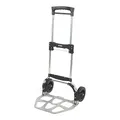 STIER Sackkarre klappbar, Aluminium Transportkarre, Belastbarkeit bis 120kg, Stapelkarre zum Transportieren, Treppenstufen-geeignet, Getränkekisten- und Paket-Transport