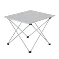 WOLTU Alu Campingtisch klappbar Falttisch Ultra Leichte tragbar mit Tragetasche, Klapptisch Kleiner Reisetisch Beistelltisch für Camping Picknick Outdoor Angeln, 56 * 46 * 40cm Silber