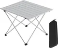 Woltu Campingtisch, Alu Campingtisch mit Tragetasche 56x46 cm