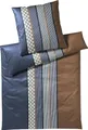 JOOP! Mako-Satin-Bettwäsche-Garnitur Cornflower Stripes Farbe deep ocean Größe 200x220+2x40x80