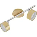Briloner LED Deckenleuchte Deckenstrahler Gold 2 x 5W 800lm warmweiß 3000K schwenkbar - Gold