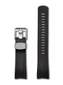 CRAFTER BLUE CB09 Uhrenarmband mit Rundanstoß Gummiband Ersatz für Seiko Samurai Prospex Automatic Dive Watch SRPB51, SRPB09, SRPB53, SBDY007, SBDY009, SBDY011, SBDY019 etc Schwarz