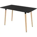 Ml-Design Esstisch, Schwarz, Holzwerkstoff, Rechteckig, 70x74.5x120 cm, Esszimmer, Tische, Esstische