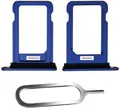 IS-TECK SIM-Kartenhalter Ersatz SIM-Tray Kompatibel mit iPhone 12 Mini inklusive SIM-Nadel SIM-Kartensteckplatz (Blau)