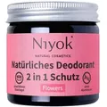 Niyok 2 in 1 anti-transpirante Deocreme - Flowers 40 ml