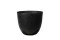 Artstone - Blumentopf Bola - 33x29 - Schwarz - Blumentopf für innen und außen - mit Drainagesystem
