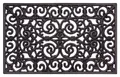 HANSE Home Fußmatte Ornaments, Türmatte, rechteckig, Höhe: 10 mm, Gummi, Schmutzfangmatte, Outdoor, Rutschfest, Innen, Gummimatte