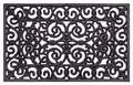 Hanse Home Gummi Fußmatte für Innen und Außen 45x75cm – Gummimatte Fussmatte Outdoor Schmutzfangmatte Ornamente Gusseisen Optik Wetterfest, rutschfest für Eingangsbereich & Außenbereich – Schwarz