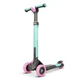 BERG Nexo Kinderroller Kinderscooter faltbar ab 2 Jahre | Höhenverstellbarer Tretroller Scooter | Dreirad Roller für Kinder Jungen & Mädchen, bis 12 Jahre | Farbe: Mint