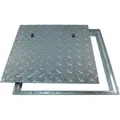 ACO Schachtabdeckung Fl 2.0 Easy Kanaldeckel Schachtdeckel Rahmen mit Deckelwanne,Maße:500 x 500