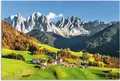 Wandbild "Alpen Berge Santa Maddalena", Berge & Alpenbilder, (1 St.), als Alubild, Outdoorbild, Leinwandbild, Poster in verschied. Größen Farbe Bild(er): grün B/H: 120 cm x 80 cm