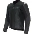 Dainese Racing 5 S26, Lederjacke perforiert - Schwarz/Schwarz - 58
