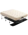VEVOR Luftmatratze mit Rahmen 197x153x63 cm, aufblasbares Campingbett für 2 Personen mit eingebauter Pumpe, tragbare Luftbetten tragen 272 kg, überall aufblasbares Bett für Gäste beim Camping, Reisen