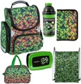 6er Set Game Pixel Schulranzen ergonomischer Ranzen Federmappe Rucksack Schule