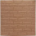 Relaxdays Wandpaneele Schaumstoff Bronze Selbstklebend 70 cm x 70 cm x 0,5 cm