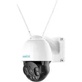 Reolink RLC-523WA 5 MP WLAN PTZ Dome Überwachungskamera mit 5-fach-Zoomobjektiv, Bewegungs-, Personen- und Fahrzeugerkennung, integrierter Beleuch... - Weiß