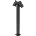 Prios Wegeleuchte Tulimar, 2-flg., 60cm, Metall, IP65 - Schwarz