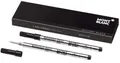 Montblanc Tintenrollermine schwarz M Rollerball-Refill 2er Pack