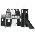 vidaXL Kinderloftbett Schwarz 100 x 200 cm Metall