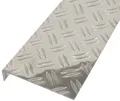 Alberts Lochblech Alberts 462949 Strukturblech, Riffel-Prägung, gekantet, L-Form, Alumin, Alberts Strukturblech Aluminiumblech Alublech Aluplatte L-Form Alu 100