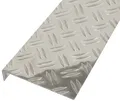 ALBERTS Strukturblech Aluminium natur 1000x135x30 mm Alublech Platte