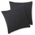 Blumtal Kissenbezug, Anthrazit, Textil, Quadratisch, 50x50 cm, Oeko-Tex® Standard 100, Wohntextilien, Bezüge, Kissenbezüge