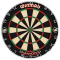 WINMAU Diamond Plus Dartscheibe Steeldart– Professionelles Dartboard aus Borsten mit Offiziellen Turnierspezifikationen – Unterstützt von der PDC - Profi Dart-Zubehör