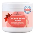 ALMIVITAL Leichte Beine Creme mit rotem Weinlaub & LegActif™ Wirkkomplex | Pflegende Bein- und Fußcreme mit natürlicher Formel | Nicht fettend | Belebt Müde und strapazierte Beine | 500ml