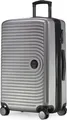 HAUPTSTADTKOFFER - Mitte - Mittelgroßer Koffer Trolley Hartschalenkoffer, Check-In Gepäck mit XL Erweiterung, Dopperollen, TSA-Schloss, 68 cm, 88 L,Silber matt