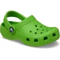 Crocs Classic Clog K Clog Hausschuh, Schlappen, Strandschuh, Sandale mit Fersenriemen grün 23 EU (C7)
