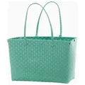 Overbeck and Friends Shopper ''Aquamarin'' in Türkis - (B)43 x (H)28 x (T)23 cm