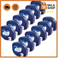 Etikettenband 12mm x 4m Schriftband S0721660 schwarz weiß Dymo Letratag Ersatz