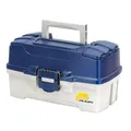 PLANO Gerätebox mit Zwei Fächern Geformte Geräteaufbewahrung, Blau-Metallic/Cremefarben, Einheitsgröße