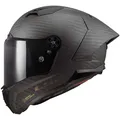 LS2, Integraler Motorradhelm THUNDER CARBON GP AERO Matt Carbon, XS
