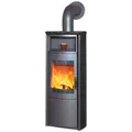 HARK Zeitbrandofen "Nika ECOplus", schwarz, Kacheln, 5 kW, Dauerbrand geeignet