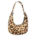 Gusti Leder Heike Damen Handtasche, Leopard, Leder, Umhängetasche, Reißverschluss, AirTag-Fach
