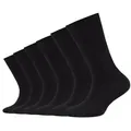 Camano Socken ca-soft (6 Paar) mit Komfortbund und gepolsterten Zehen-/Fersenbereich schwarz 27-30