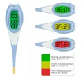 scala SC 2050 Digitales Fieberthermometer – großes, leuchtendes LCD mit Farb-Alarm (grün/gelb/rot) – flexible nickelfreie Spitze, wasserdicht, Batterie wechselbar; für Baby, Kinder, Erwachsene